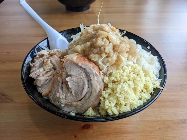 「味噌らーめん（全マシ）」@自家製ラーメン麺屋ラッキーの写真