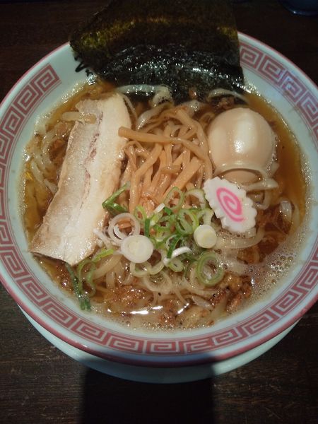 「味玉中華そば」@からみそラーメン ふくろう 伏見納屋橋店の写真