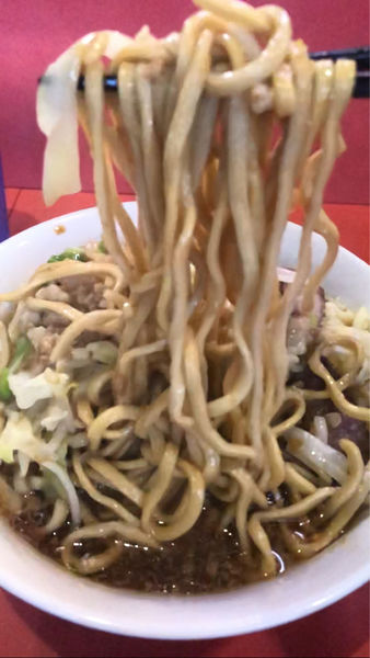 「ラーメン　麺少な目アブラにんにくマシ」@ラーメン二郎 仙川店の写真