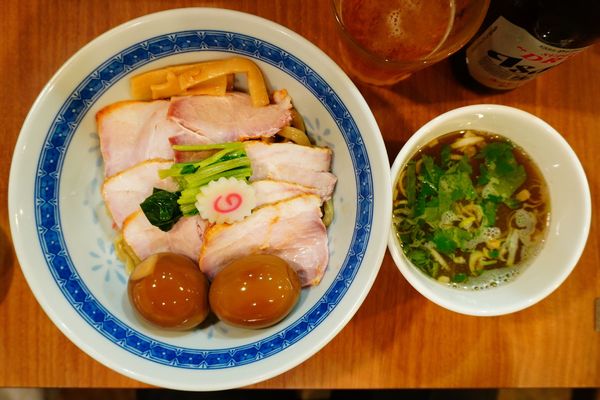 「SPつけ麺＋スーパードライ小瓶」@MENクライの写真