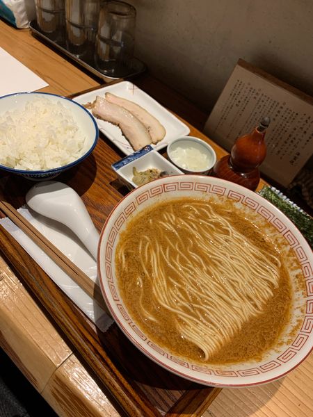 「甘海老定食1000円」@炭火焼濃厚中華そば 海富道の写真