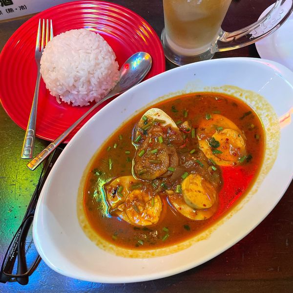 「玉子カレー（チェッウヒン）」@アジアン酒場 親の家の写真