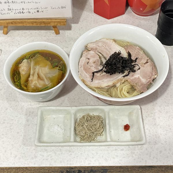 「特製昆布水つけ麵」@ラーメン星印の写真