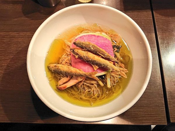 「【限定】Nonnegative 鮎と山椒の冷やしラーメン」@八咫烏の写真