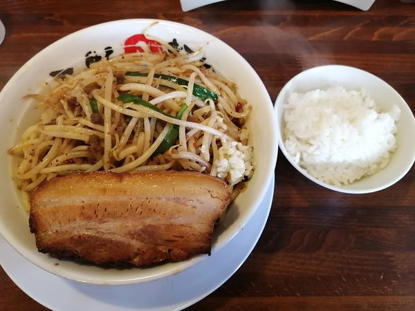 「男気皿台湾（大盛）＋ライス」@まるはち 春日井店の写真