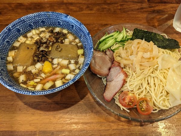 「冷しつけそば950円　中盛195㌘」@麺屋 悠の写真
