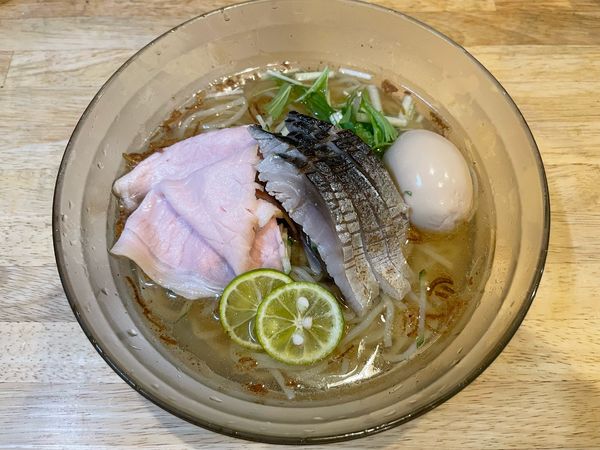「【限定】炙り〆鯖冷やし塩そば ¥970」@福島壱麺の写真