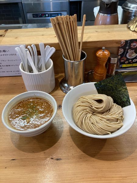 「海老味玉つけ麺大盛」@らーめん いつ樹 本店の写真