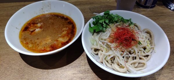 「限定ベトナム風えび味つけ麺（少な目）+パクチー」@MEN YARD FIGHTの写真