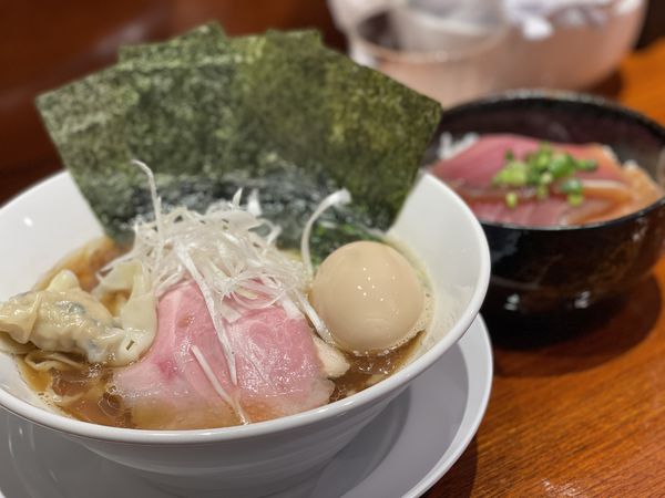 「青龍（煮干し）特製トッピング」@麺屋龍〜継〜の写真