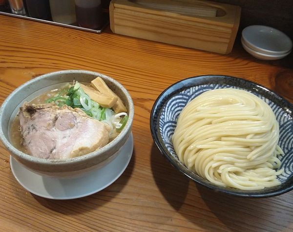「つけそば味噌1,000円＋大盛100円」@麺 一直の写真