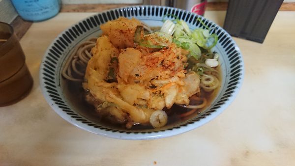 「かき揚げ天そば」@相州そば 関内本店の写真