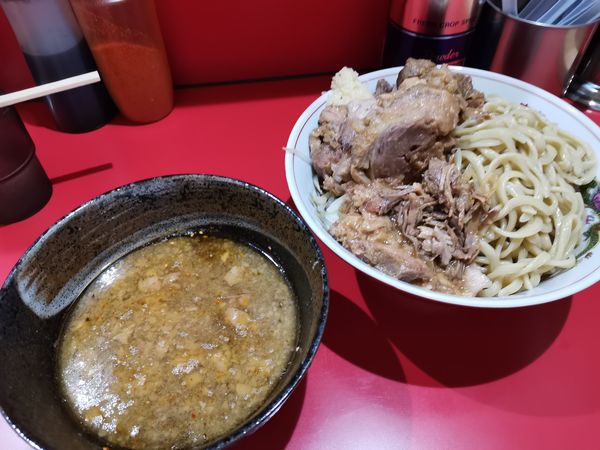 「小つけめん＋豚追加券」@ラーメン二郎 千葉店の写真