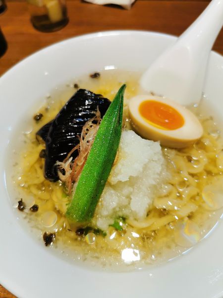 「夏野菜のみそれ冷やしそば」@寿製麺よしかわ 川越店の写真