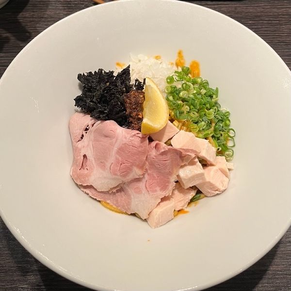 「甘海老の濃厚まぜそば 冷」@中華そば 十目一八食堂の写真