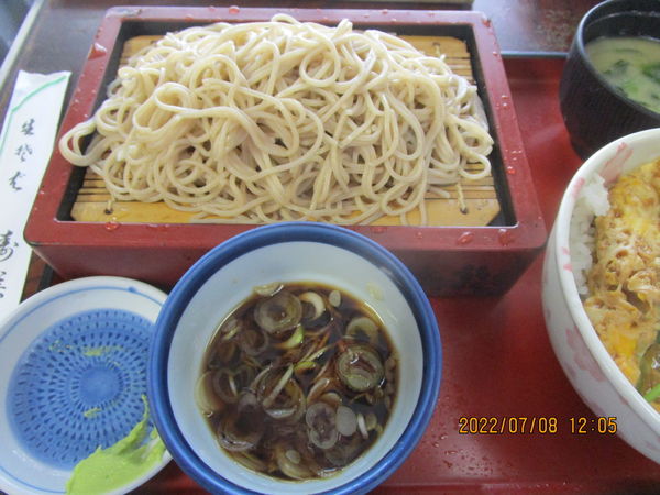 「もり蕎麦ミニヒレカツ丼セット 900円」@寿美吉の写真