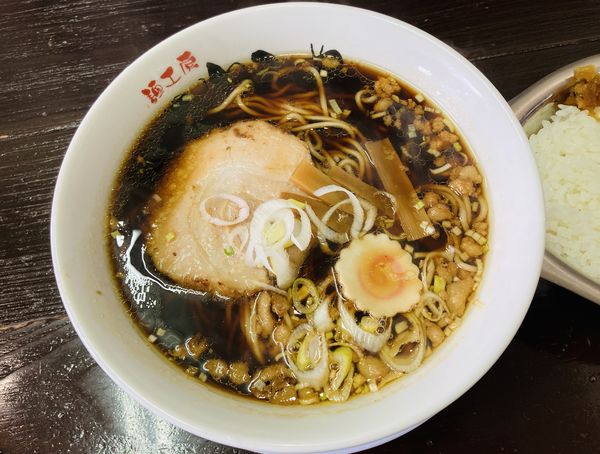 「きわみやカレーランチ(ブラック・尾道麺＋小カレー)」@麺工房 きわみやの写真