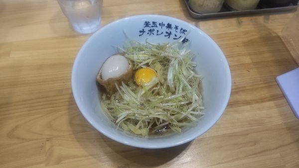 「釜玉そば（小）」@釜玉中華そば ナポレオン軒の写真