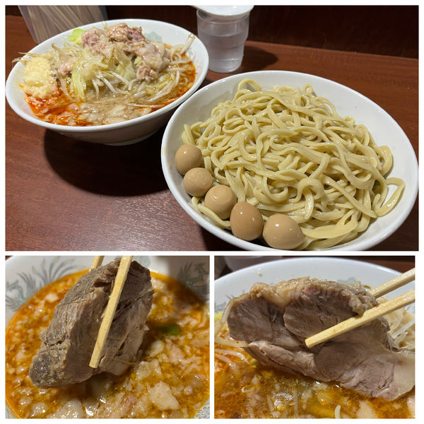 「【限定】塩味850円つけ麺100円味付けうずら100円」@D麺の写真