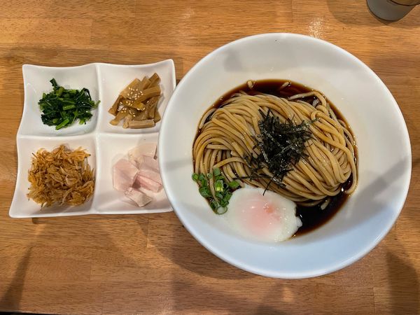 「がごめ昆布水の冷製まぜそば　大盛」@麺処 湯咲の写真