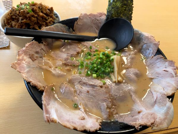 「ぶためん＋肉みそライス」@らーめん喜一郎の写真