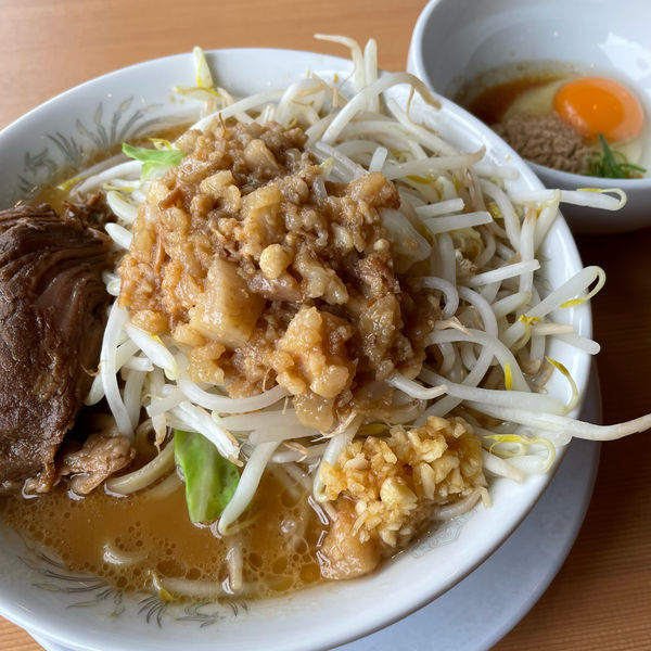 「たん二郎 少なめ すきやき 990円」@らーめん たん二郎の写真