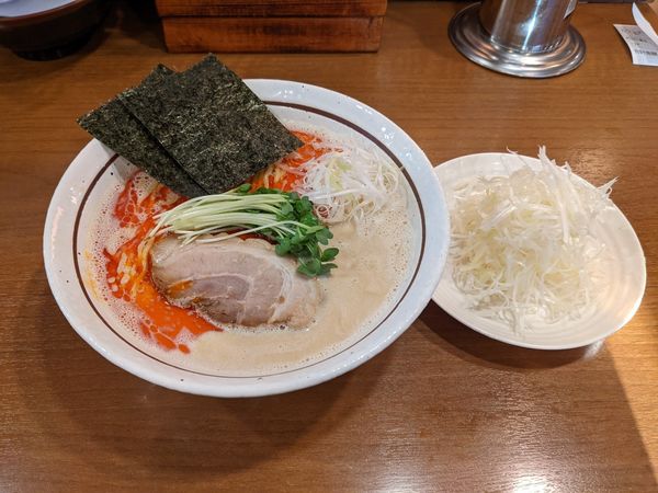 「担々麺　ネギトッピング」@ら～めん のとやま 長後本店の写真