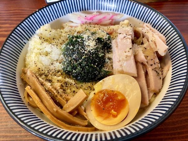 「生のりまぜそばイタリアン（ノリボナーラ） 950円」@良温(Ra-on)の写真