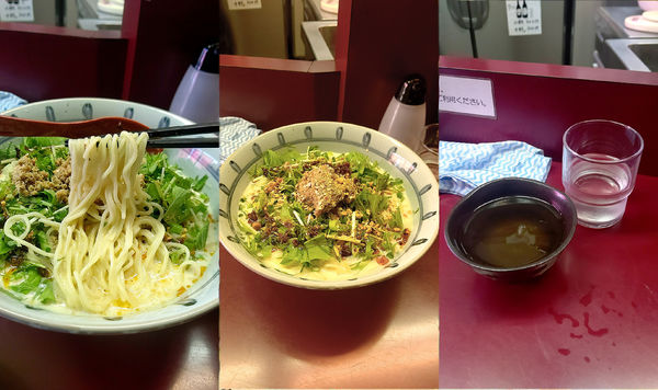 「夏期限定『冷し担々麺+大盛(¥850+100)』」@中華そば 春秋庵の写真