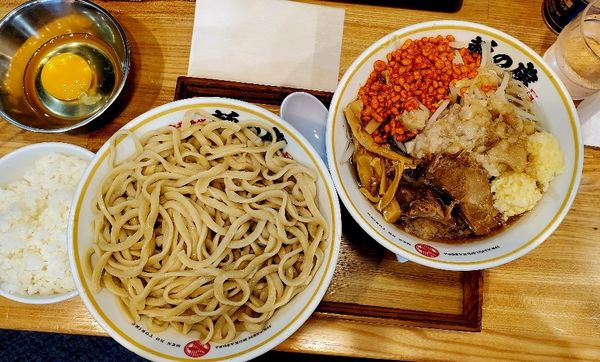 「富士郎つけ麺(大盛)」@自家製中華そば 麺の虜の写真