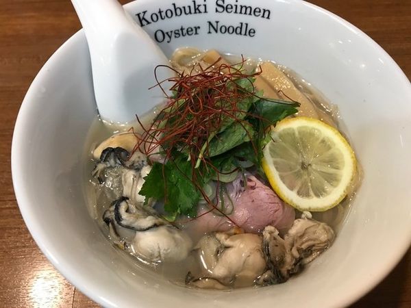 「カキそば」@寿製麺よしかわ 川越店の写真