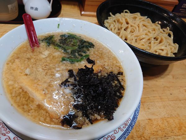 「燕つけ麺 小+味玉(980円)」@パワー軒の写真