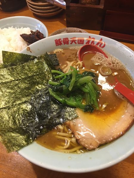 「豚骨天国　750円　小ごはん　100円」@豚骨らーめん れんの写真