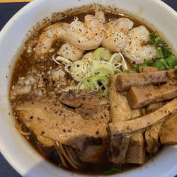 えびBLACKラーメン+メンマ 900+100円