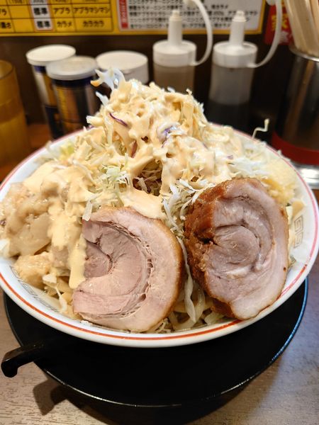 「冷やし中華特大　ニンニク　アブラ　ガリマヨ」@豚山 大森店の写真