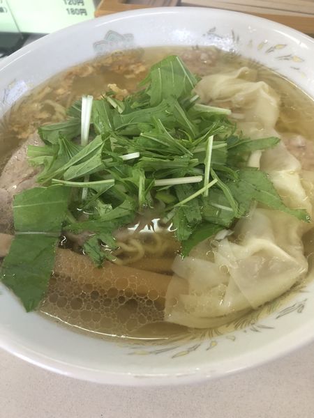 「塩ワンタンメン」@支那そば一麺 下広岡店の写真