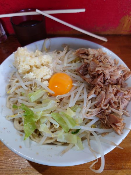 「油そば　ニンニク」@ラーメン髭の写真