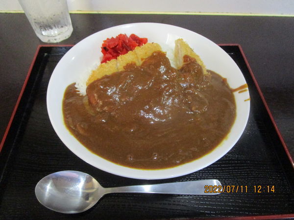 「カツカレーライス 750円」@そば・うどん たぬきの写真