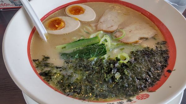 「鶏白湯らーめん650円-100円＝550円」@幸楽苑 野田堤台店の写真