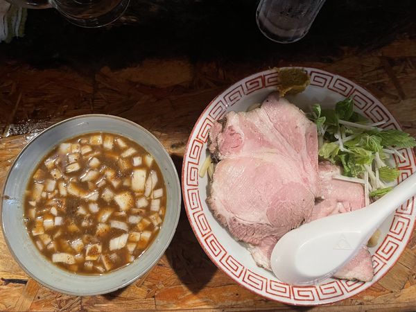 「豚ニボ冷やしつけ麺」@男そば 連獅子の写真