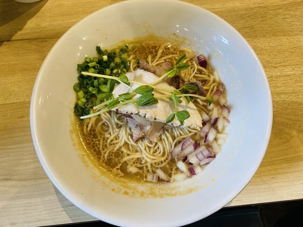 「【限定】雲丹と生姜＋和え玉(鮟肝のソース)」@論露に不二の写真