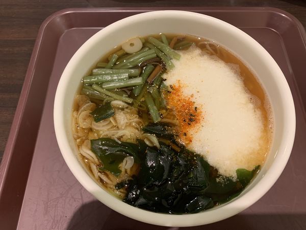 「山菜とろろそば 830円」@東京シェフズキッチン そば処 羽田あずみ野の写真