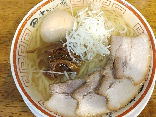 「冷かけ中華そば＋味付玉子＋チャーシュー1枚」@田中そば店 浅草店の写真