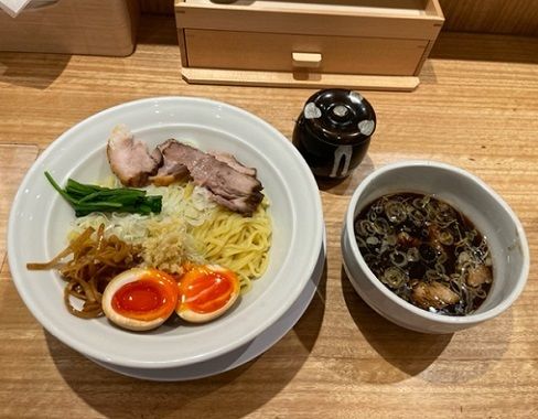 「期間限定 味玉生姜つけ麺　1,000円。」@長岡食堂 横浜西口店の写真