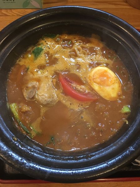 「豚カレーラーメン(920円)大辛」@ラーメン猪太の写真