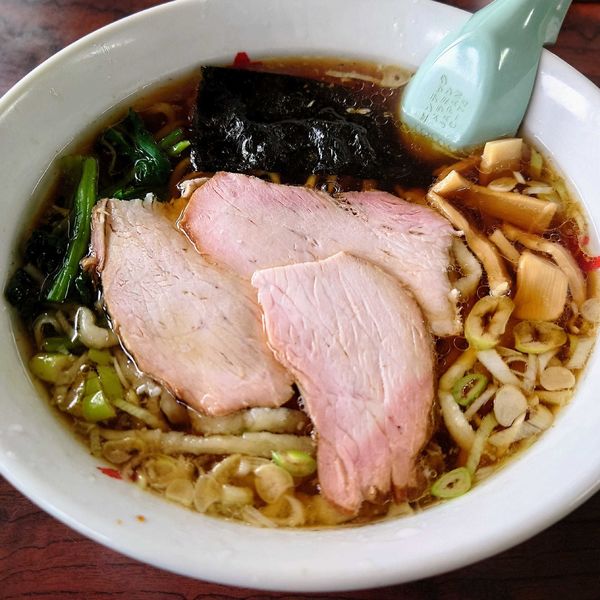「手打ちラーメン 700円」@きせん食堂の写真