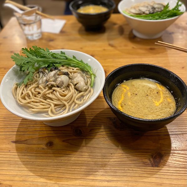 「限定　牡蠣つけめん」@らーめん いつ樹 本店の写真