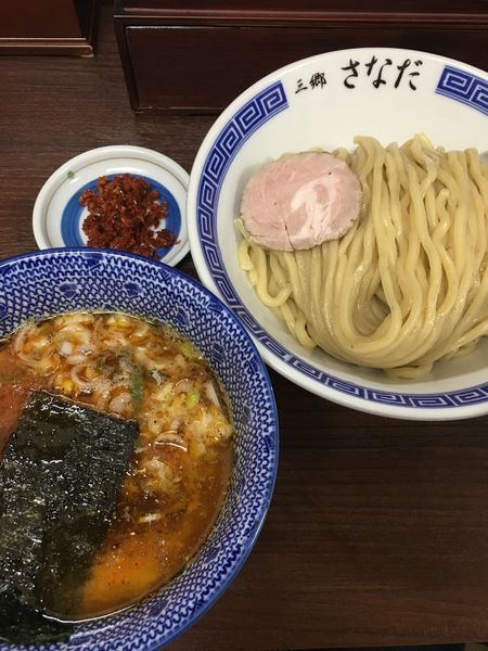 「辛つけめん(920円)」@つけめん さなだの写真