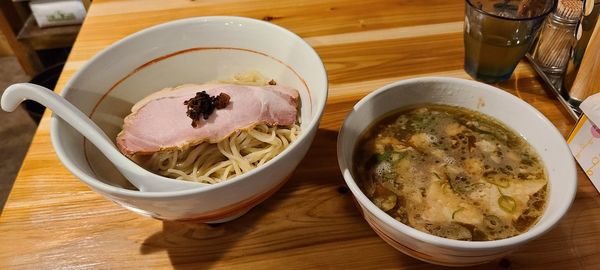 「醤油つけ麺」@川の先の上の写真