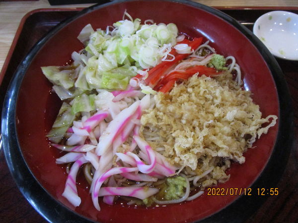 「冷やしたぬき蕎麦 850円」@福やの写真